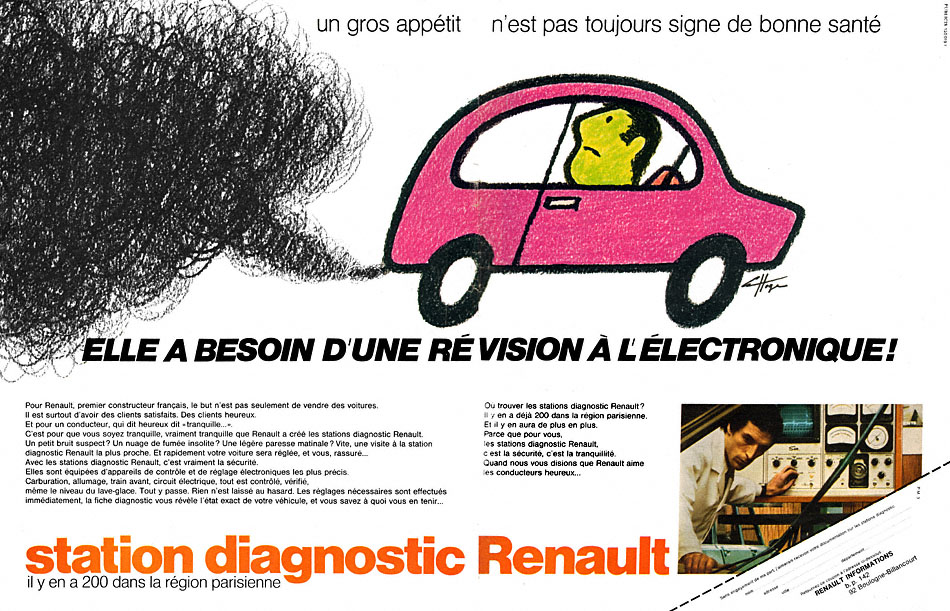 Publicité Renault 1972