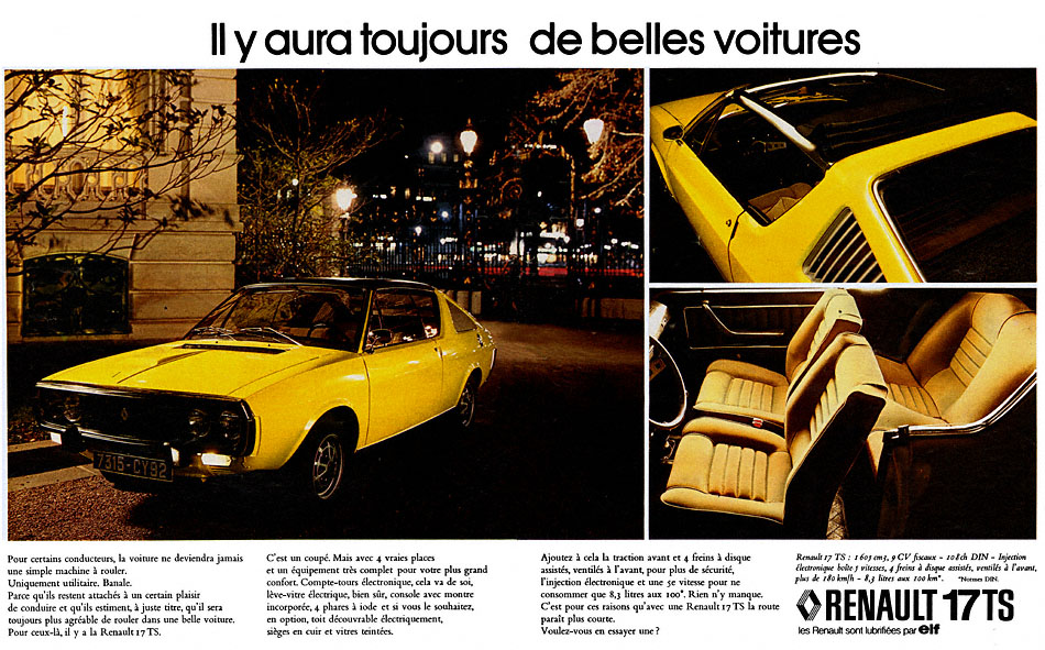 Publicité Renault 1974