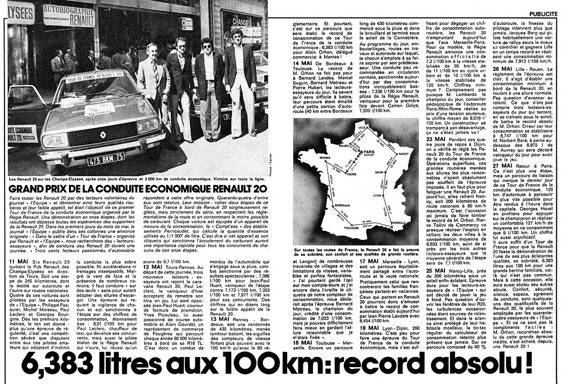 Publicité Renault 1977