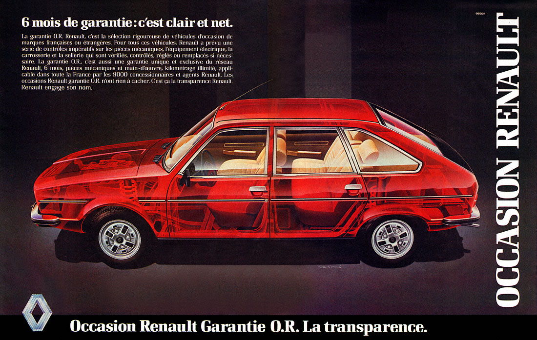 Publicité Renault 1982