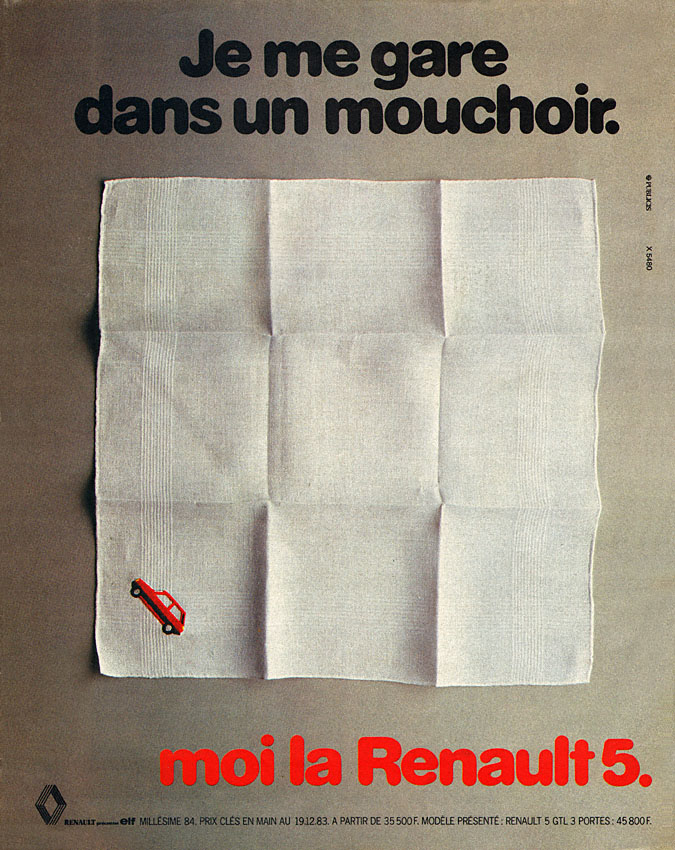 Publicité Renault 1984