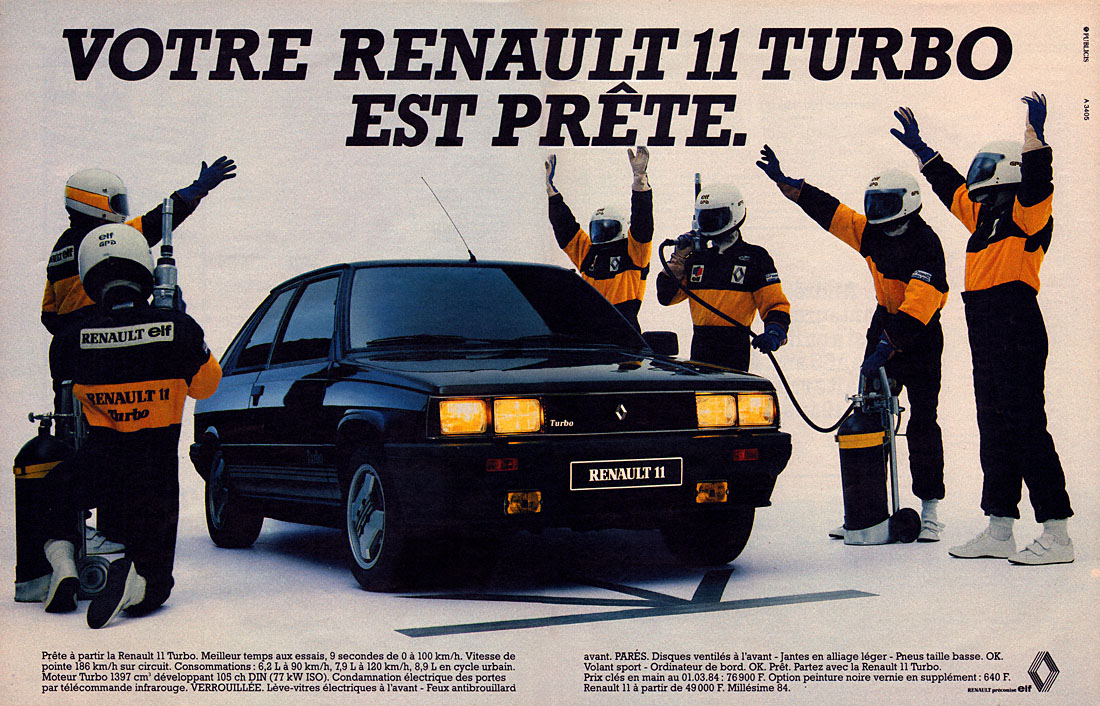 Publicité Renault 1984