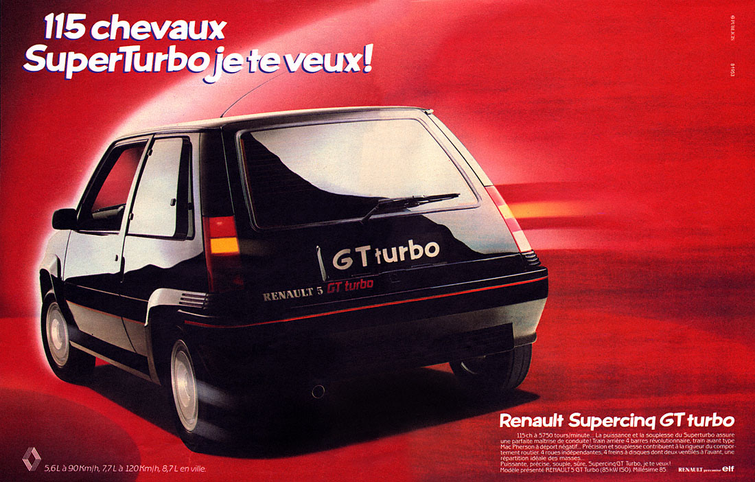 Publicité Renault 1985