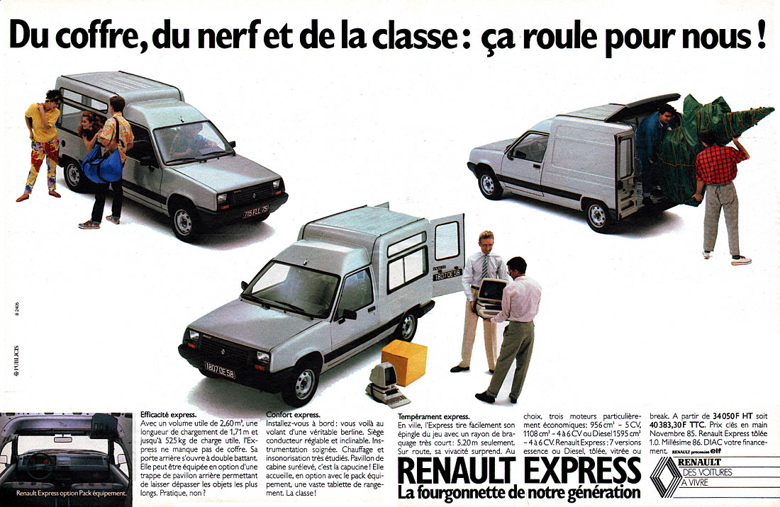 Publicité Renault 1985