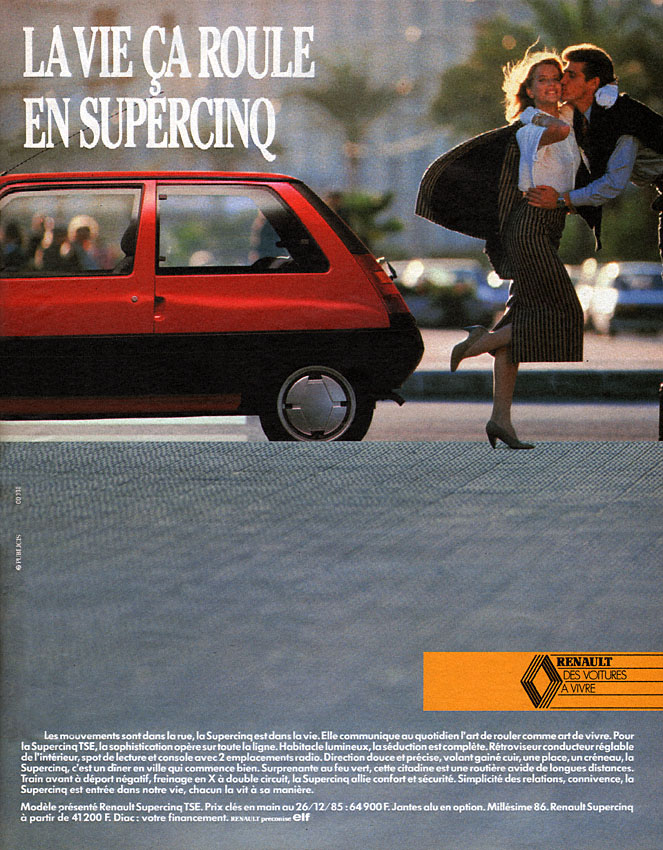 Publicité Renault 1986