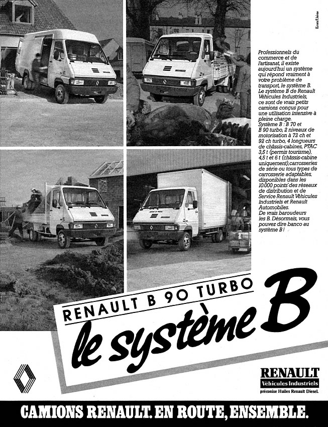 Publicité Renault 1986