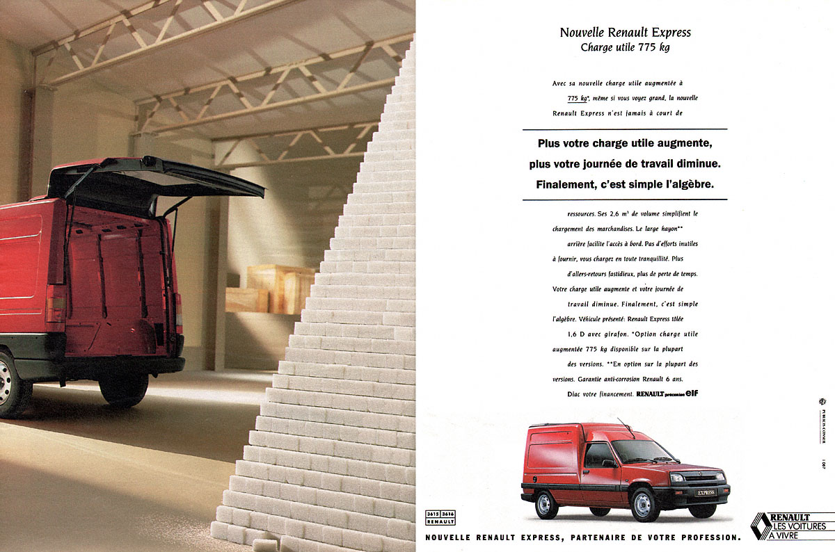 Publicité Renault 1992