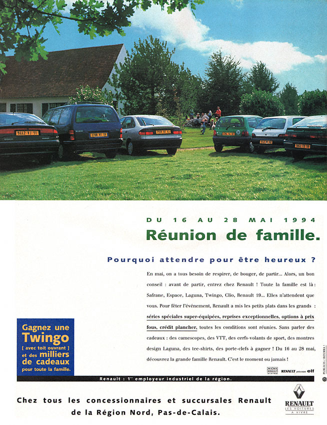 Publicité Renault 1994