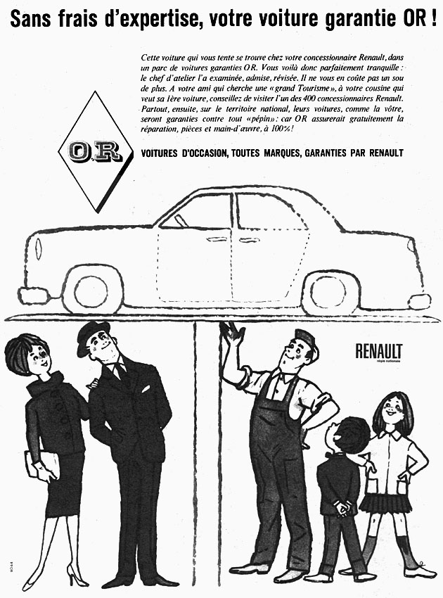 Publicité Renault 1960