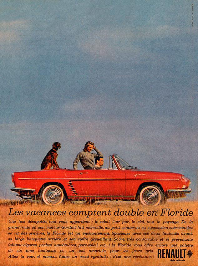 Publicité Renault 1961