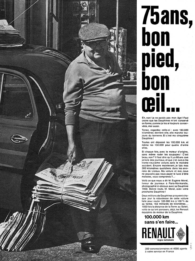 Publicité Renault 1961