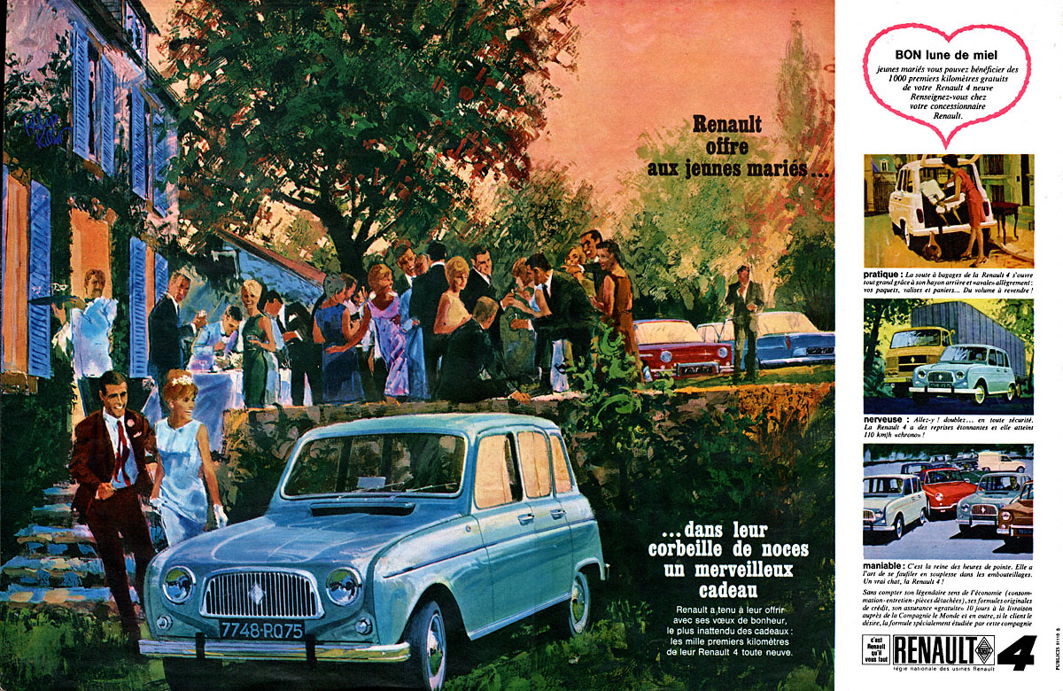 Publicit� Renault 1964