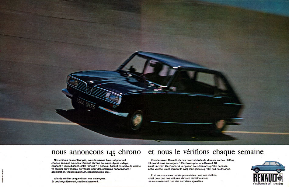 Publicité Renault 1966