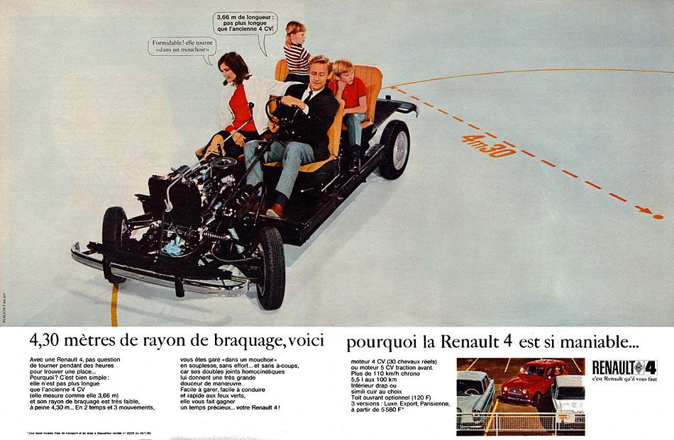 Publicité Renault 1967