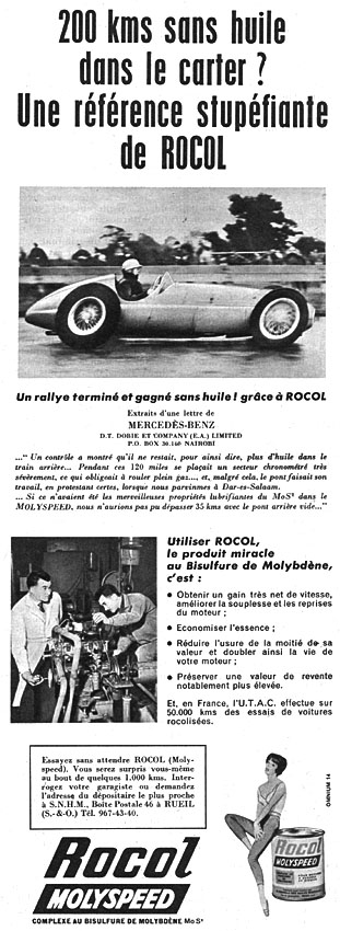 Publicité Rocol 1961