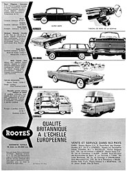Publicit Rootes 1963