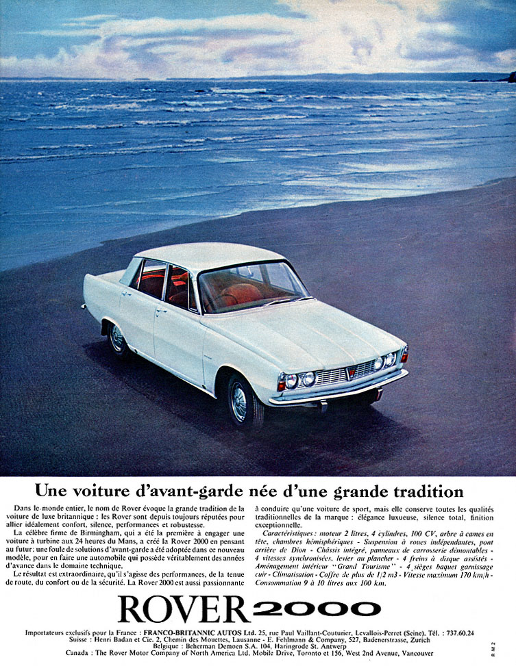 Publicit� Rover 1964