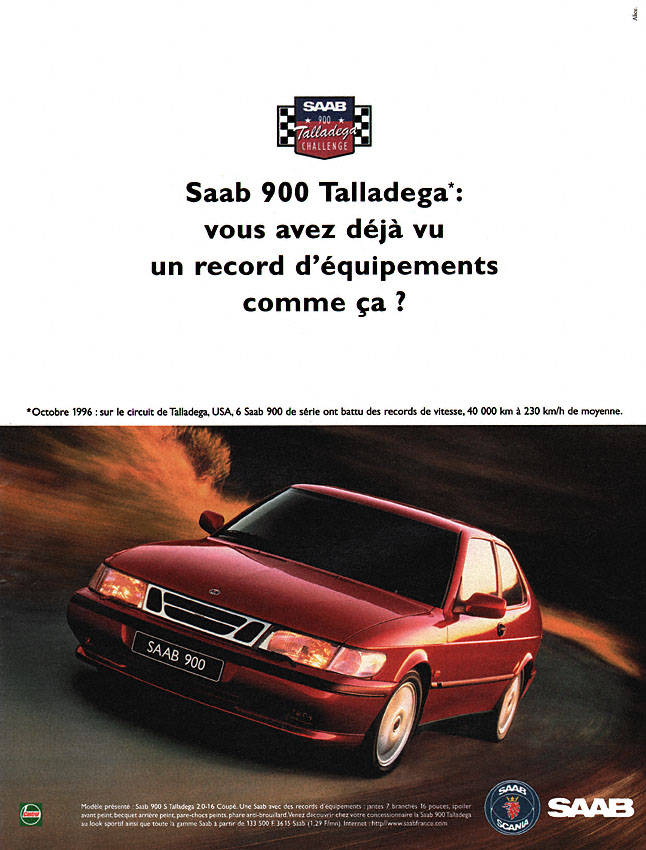 Publicité Saab 1997