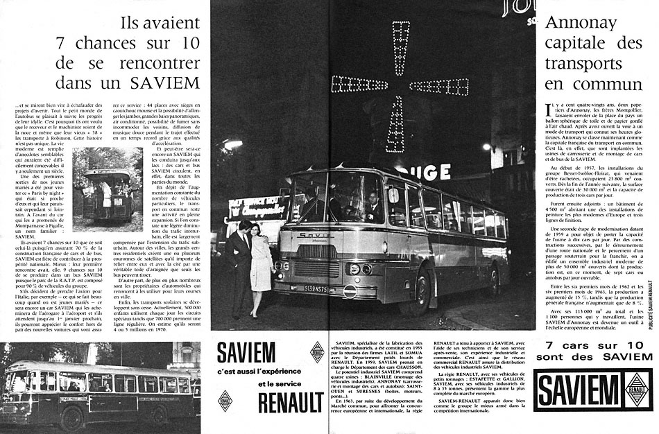 Publicité Saviem 1963