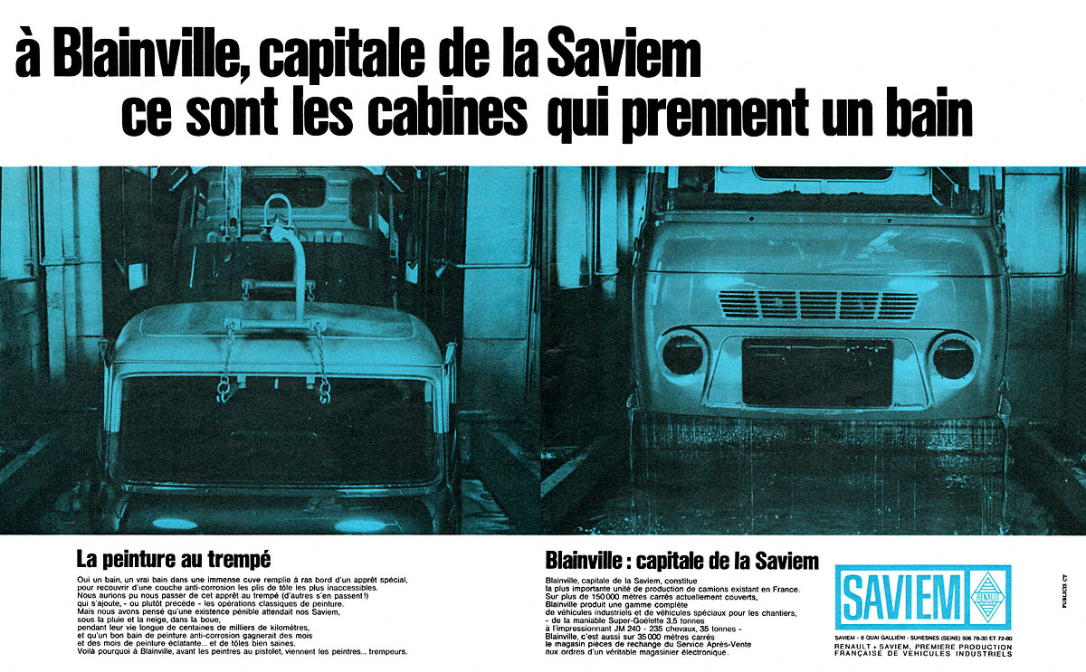 Publicit� Saviem 1966