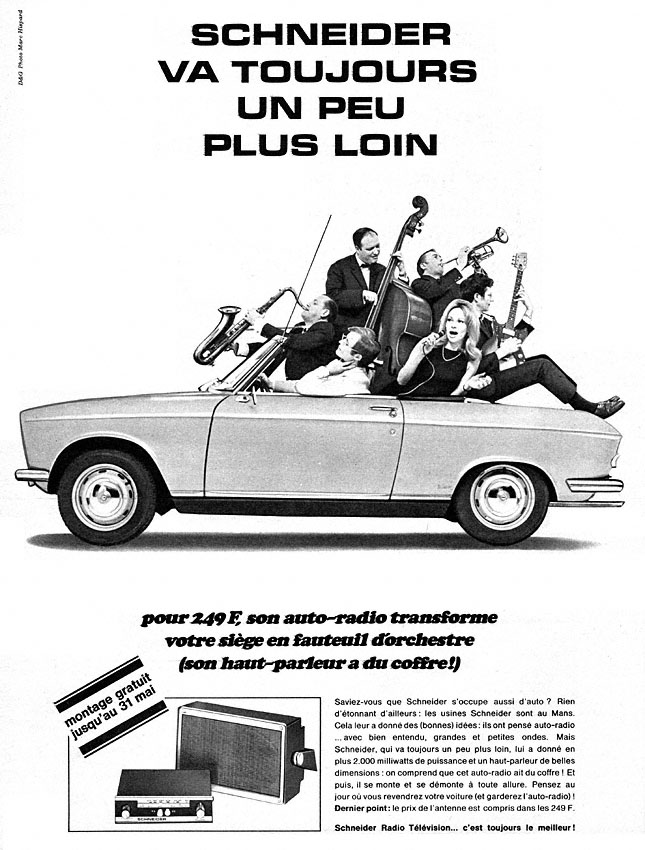 Publicité Schneider 1967