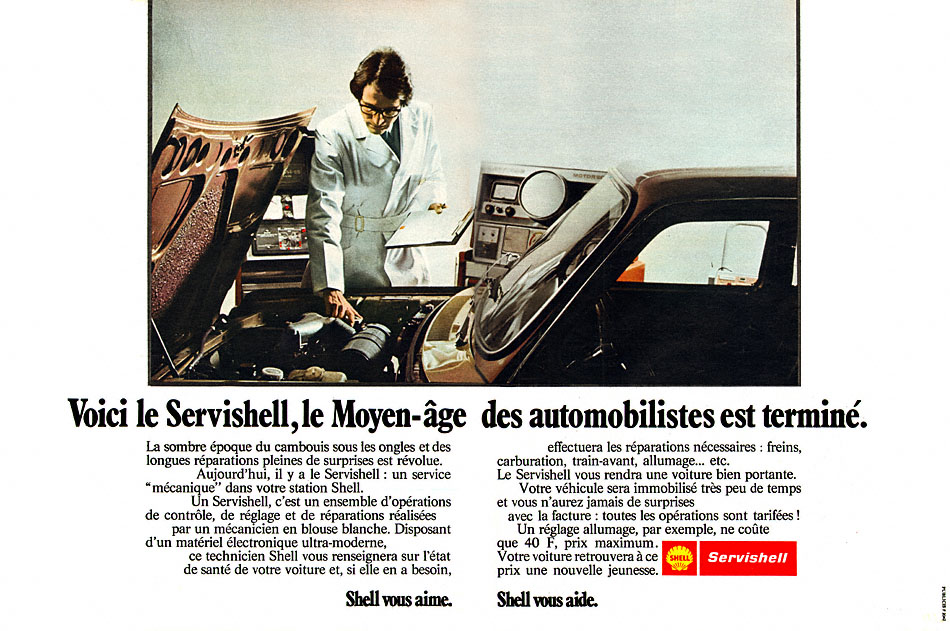 Publicité Shell 1971