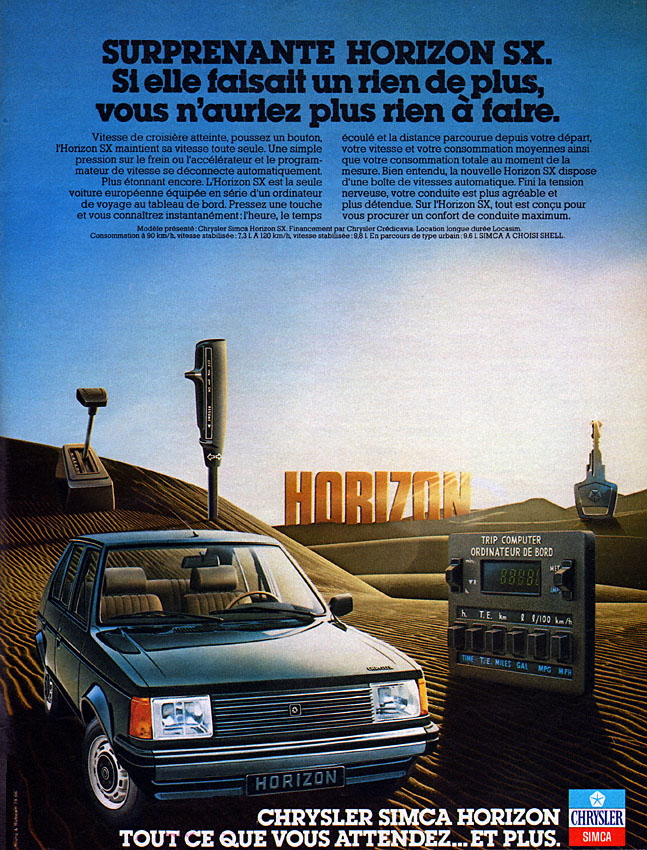 Publicité Simca 1978