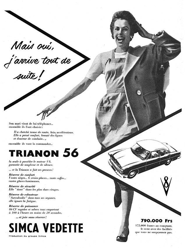 Publicité Simca 1955