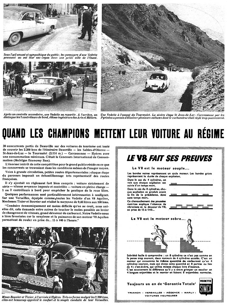 Publicité Simca 1956