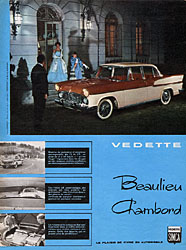Publicité Simca 1958