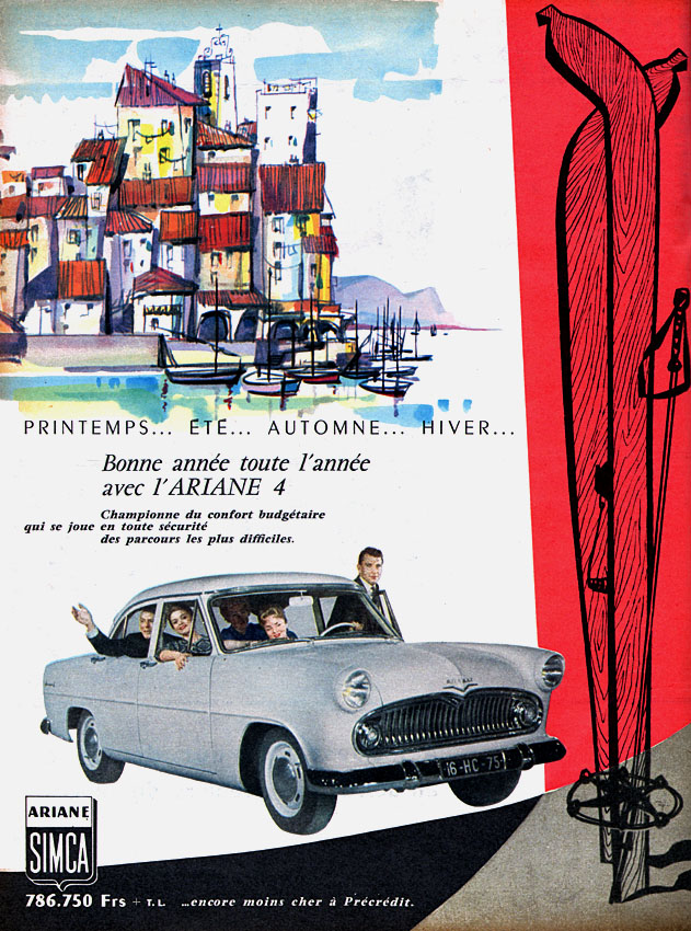 Publicité Simca 1958