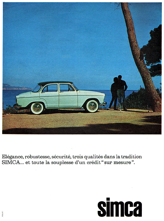 Publicité Simca 1961