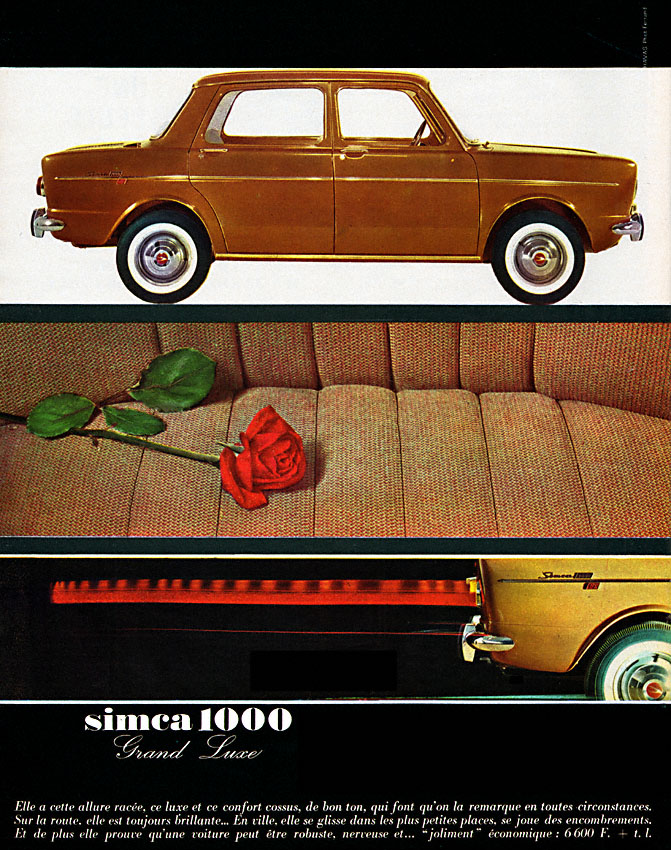 Publicité Simca 1963