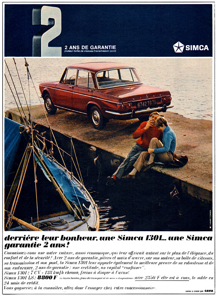 Publicit� Simca 1967
