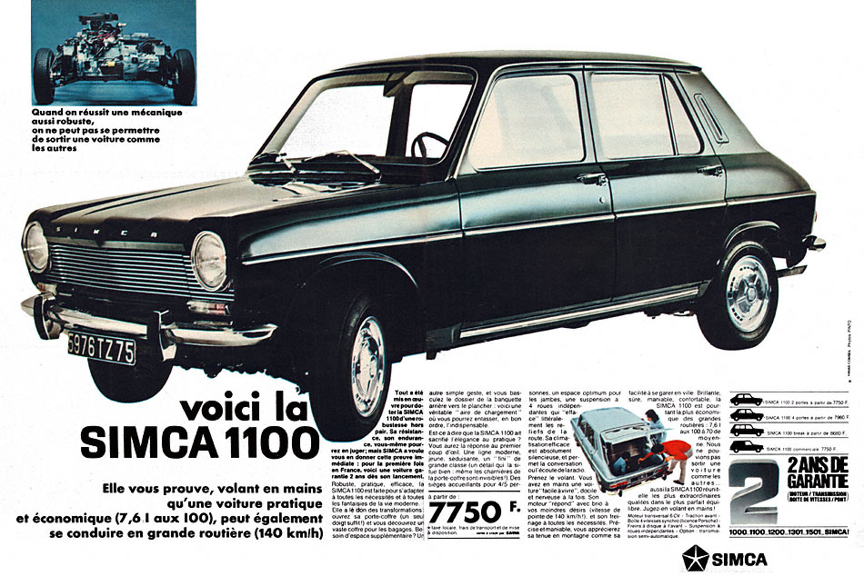 Publicité Simca 1967