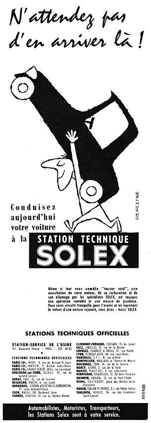 Publicité Solex 1959