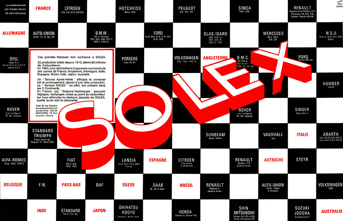 Publicit� Solex 1965