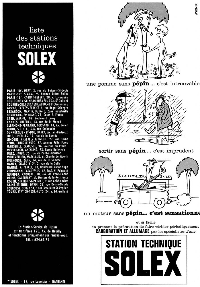 Publicit� Solex 1965