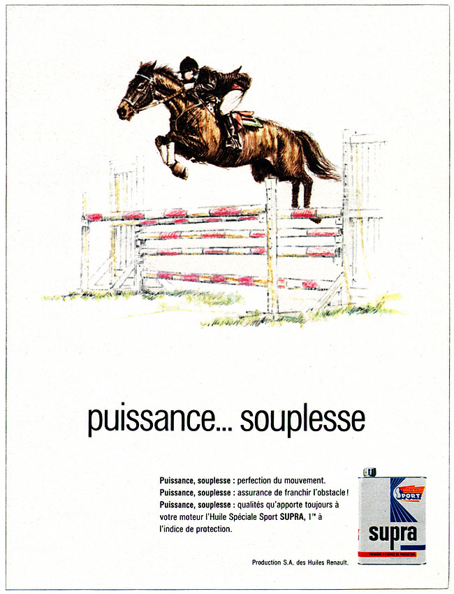 Publicité Supra 1968