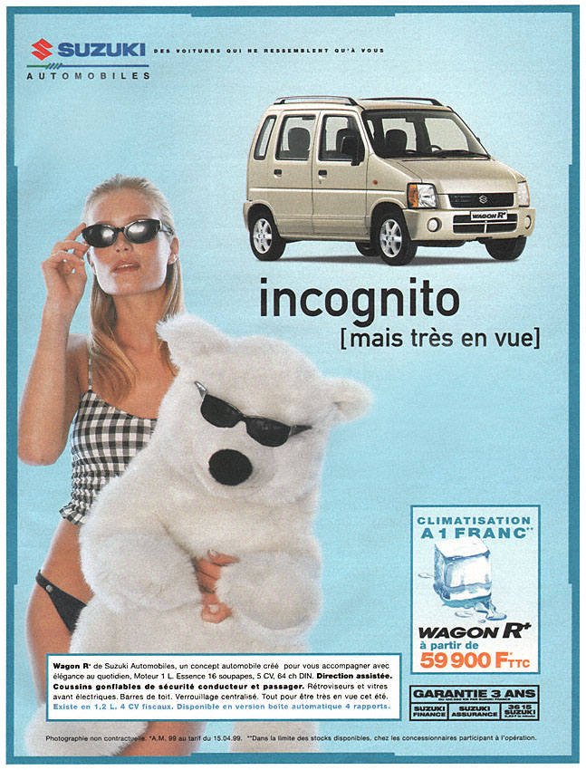 Publicité Suzuki 1999