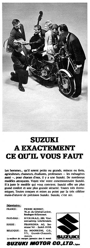 Publicité Suzuki 1967