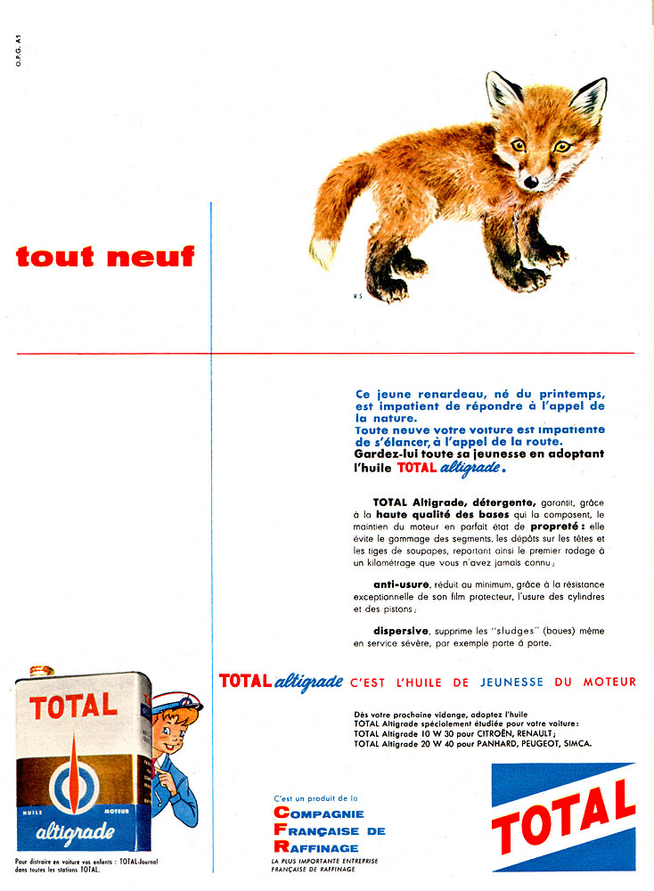 Publicité Total 1959