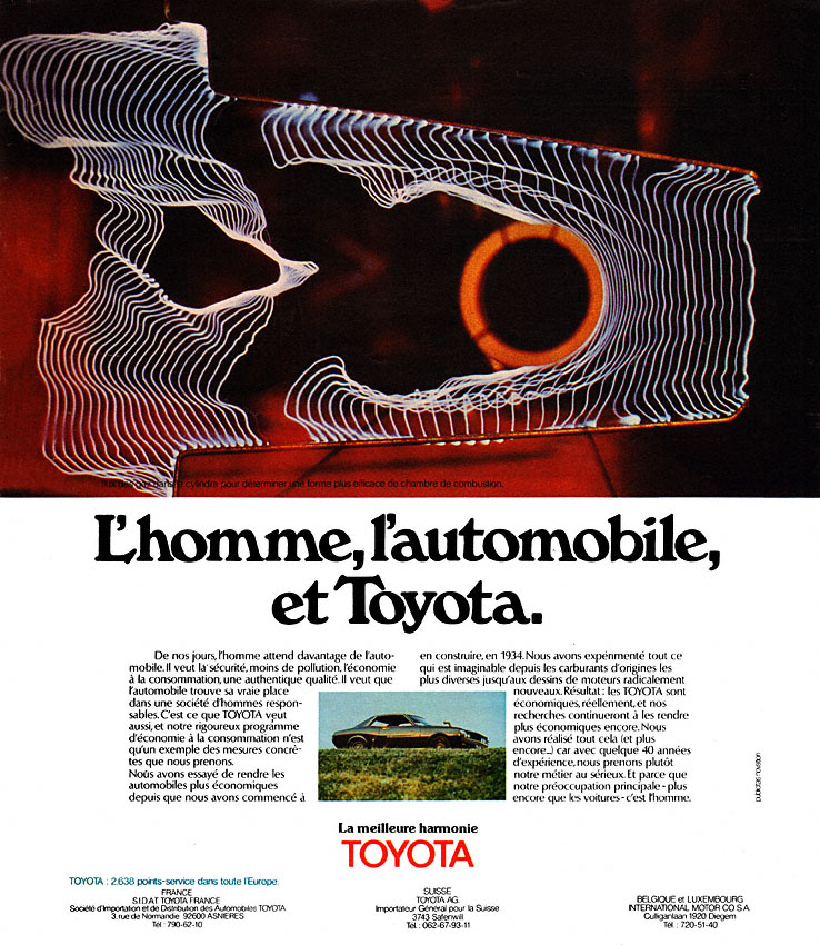 Publicité Toyota 1975
