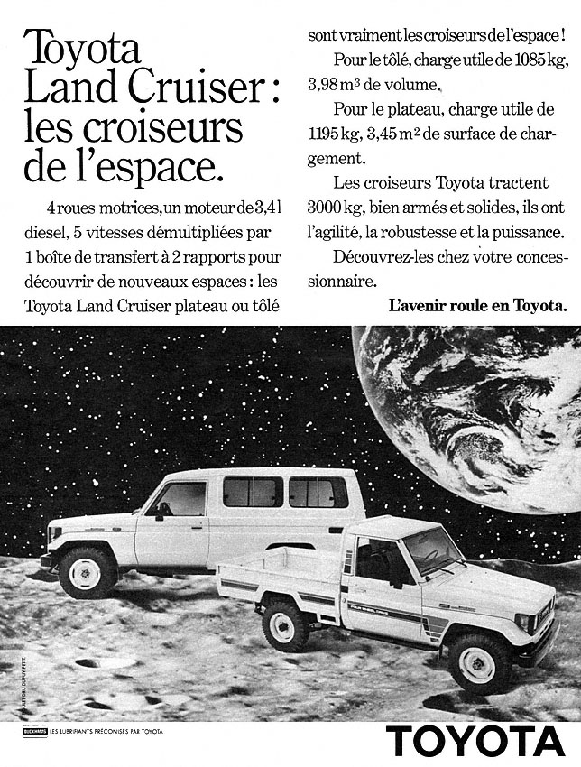 Publicité Toyota 1985