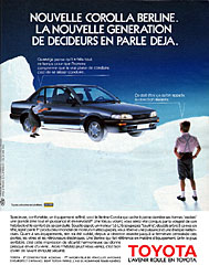 Publicité Toyota 1987