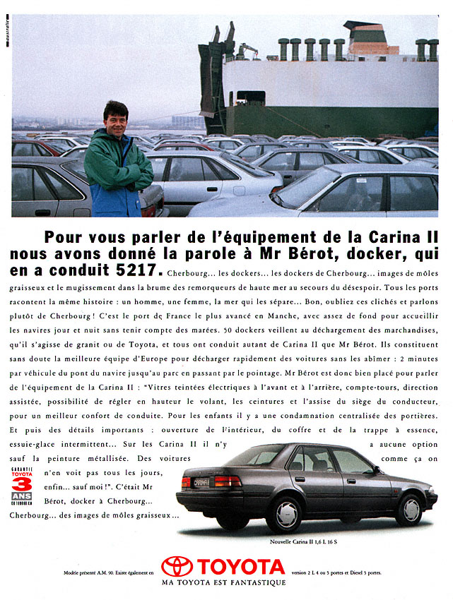 Publicité Toyota 1990