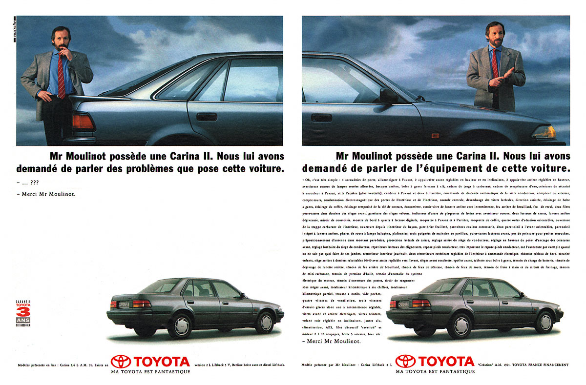 Publicité Toyota 1991