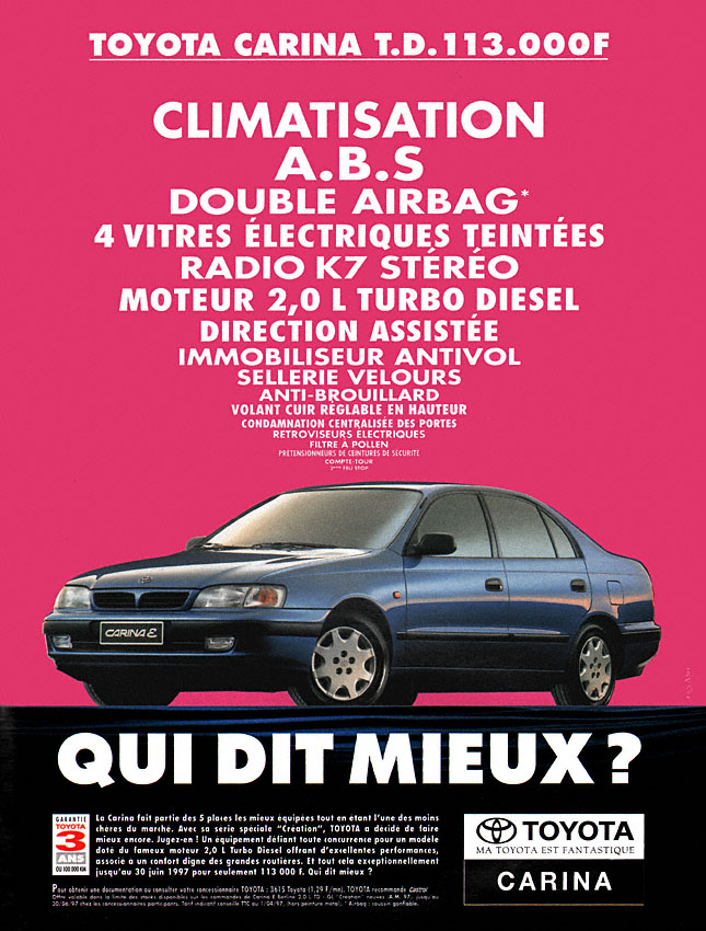 Publicité Toyota 1997