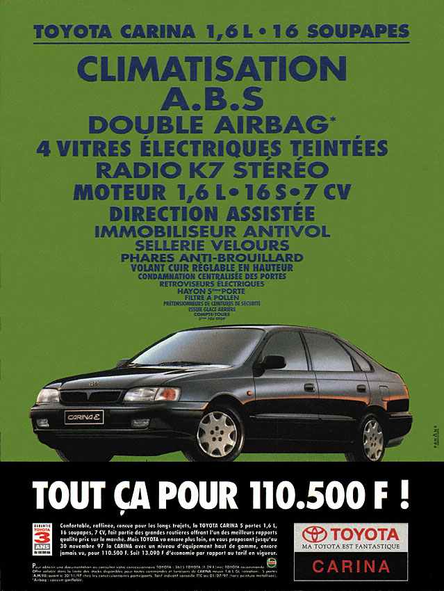 Publicité Toyota 1997