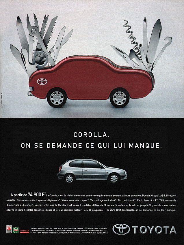 Publicité Toyota 1998